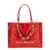 Balmain '1945 Soft' shopping bag Red