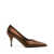 Prada Prada Pointed-Toe Satin Pumps TABACCO