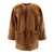 Max Mara Max Mara Lacon Shearling Reversible Coat BROWN