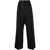 ROHE Róhe Wide Leg Pinstripe Trousers Clothing Black