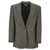 Stella McCartney Stella McCartney Single-Breasted Micro Houndstooth Blazer GRAY