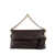 Orciani Orciani Missy Longuette Nappa Leather Shoulder Bag With Chocolate Shoulder Strap BROWN