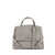 Orciani Orciani Sveva Sense Small Leather Bag With Ash Shoulder Strap GRAY