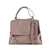 Orciani Orciani Sveva Sense Medium Leather Shoulder Bag With Shoulder Strap Taupe GRAY