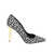 Balmain Balmain Pumps In Monogram Fabric Multicolor