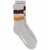 Golden Goose Golden Goose Socks High Rib/Stripes/Ripped MELANGE GREY/ ORANGE/ RED/ YELLOW FLUO