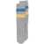 Golden Goose Golden Goose Stripe-Detailing Socks MELANGE GRAY/ WINDWARD BLUE/ RAFFIA