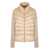 Moncler Moncler Cardigan With Nylon Panels Beige