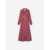 MAISON KITSUNÉ Maison Kitsuné Scarf Long Dress In Floral Stripes Printed Technic Clothing BROWN