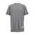 Thom Browne Grey Short Sleeve Crew Neck T-Shirt In Cotton Man GREY