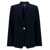 Michael Kors Blue Single-Breasted Jacket With Golden Buttons In Tech Fabric Woman BLUE