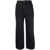 Self-Portrait Self-Portrait Straight-Leg Cropped Jeans Black