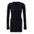 Rick Owens Black Long Sleeve Top In Semi Sheer Man Black