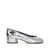 Maison Margiela Maison Margiela Tabi 30Mm Leather Ballerina Shoes SILVER