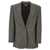 Stella McCartney Single-breasted micro houndstooth blazer Gray