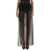 Dolce & Gabbana Silk Chiffon Long Skirt BLACK