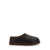 UGG 'Tasman' Black Mules With Embossed Logo On The Side In Leather Man Black