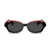 ALAIN MIKLI Alain Mikli  A05071 Sunglasses 001/87 BLACK/RED