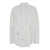 MSGM White Oversized Shirt With Rhinestone Logo In Cotton Woman WHITE