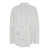 MSGM White Oversized Shirt With Rhinestone Logo In Cotton Woman WHITE