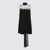 Valentino Garavani Valentino Garavani Black And White Viscose Mini Dress Black