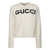 Gucci Gucci Logo Wool Crewneck Sweater WHITE