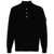 Stone Island Stone Island Half Zip Sweater With Buttons In Lambswool Black