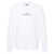 Stone Island Stone Island Crewneck Sweatshirt With 'Institutional One' Print In Cotton Fleece WHITE