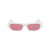 Alexander McQueen Alexander McQueen Sunglasses 005 WHITE WHITE RED