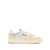 AUTRY 'Medalist Low' White Sneakers With Suede Inserts And Contrasting Heel Tab In Leather Man Beige