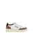 AUTRY 'Medalist' White And Brown Low Top Sneakers With Logo Detail In Leather And Suede Woman WHITE