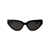 Balenciaga Balenciaga Sunglasses 001 BLACK BLACK GREY