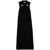 Jil Sander Jil Sander Long Black Dress In Fine Wool Knit Black