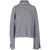 Jucca Jucca High Neck Sweater Slits Sleeve Clothing GREY