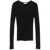 Majestic Filatures Majestic Filatures Fitted Wool And Silk Sweater Black