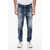 DSQUARED2 Dark-Washed Skater Denims With Stonewashed Effect 16Cm Blue