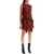 Alexander McQueen Distressed Wool Tartan Mini Dress RED-BLACK-YELLOW