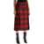 Alexander McQueen Plaid Pleated Skirt With RED-BLACK-YELLOW