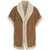 JAKKE Eco shearling vest 'Natalie' Brown