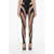 MUGLER Stirrup Leggins With Mesh Insert Beige