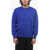 Isabel Marant Crew Neck Ayler Cotton Blend Sweater Blue