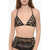 Fendi Triangle Bra And High-Waisted Briefs Set In Tulle And Lace Black