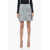 Moncler High Waisted Quilted Skirt With A-Line Desing Light Blue