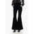 Saint Laurent Velvet Flared Pants Black