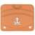 Vivienne Westwood Half Moon Card Holder With "Orb" Logo ORANGE