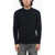 Roberto Collina Solid Color Cashmere Blend Crewneck Sweater Blue