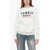 AUTRY Fleeced Cotton Crew-Neck Sweatshirt With Frontal Print White