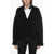 Dondup Wool And Cashmere Asymmetrical Cardigan With Hidden Buttonin Black