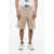 Dolce & Gabbana Triple-Pleated Stretch Cotton Cargo Shorts Beige