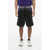 Moncler Day-Namic Nylon Shorts With Contrasting Waistband Black